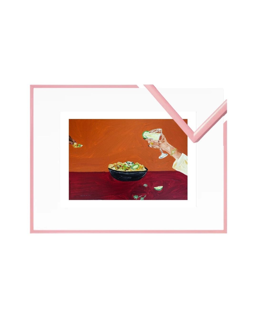 Sharing nachos and margaritas Fine Art Print