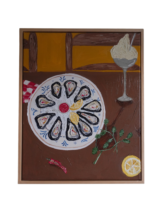 Juntos à roda da mesa II Painting