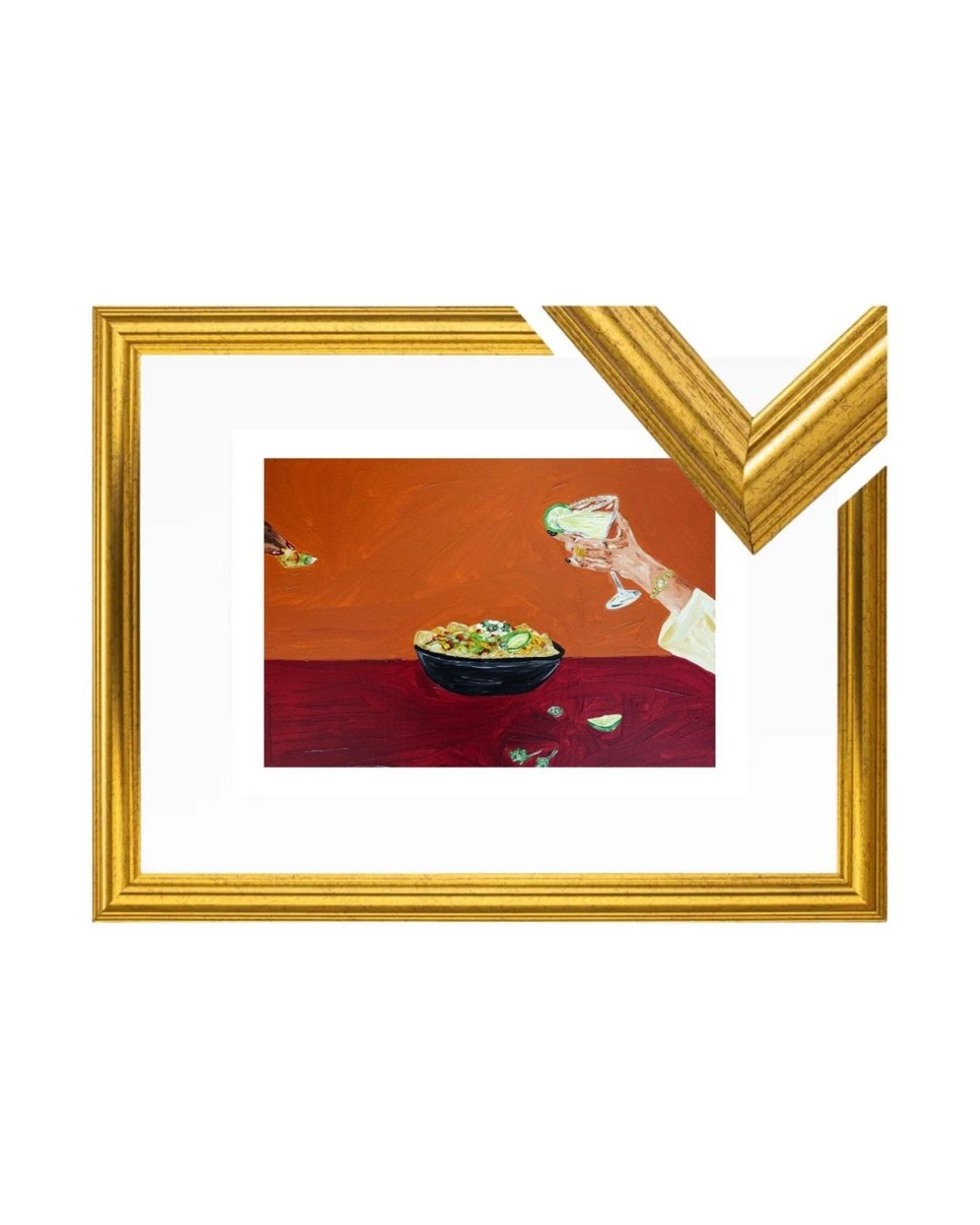 Sharing nachos and margaritas Fine Art Print