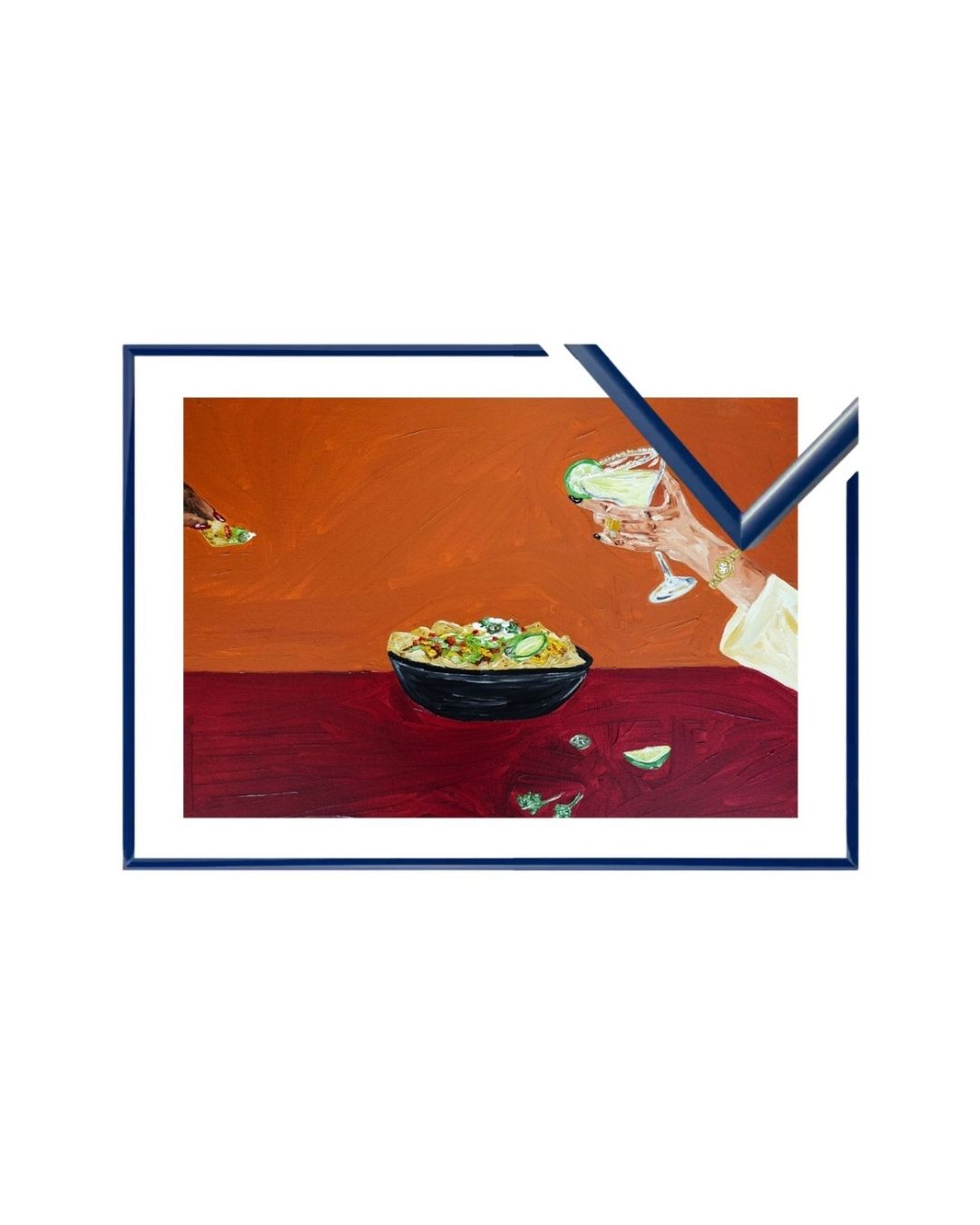 Sharing nachos and margaritas Fine Art Print
