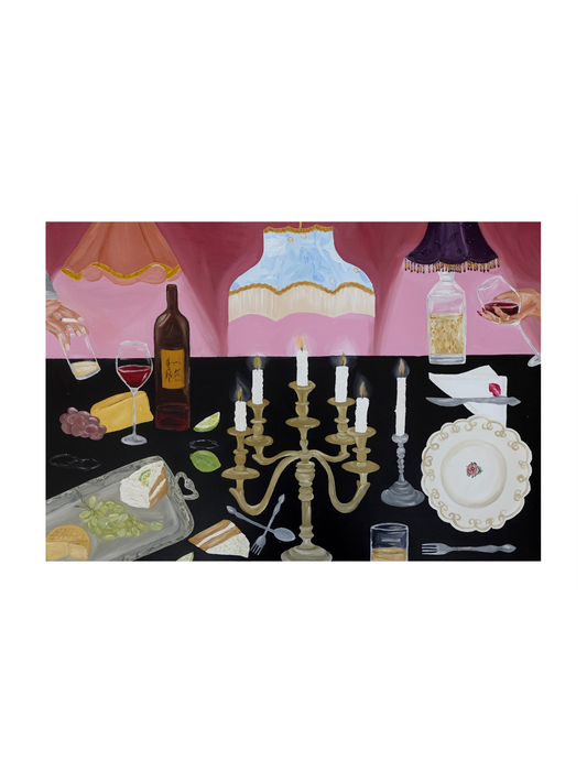 The joy of hosting Fine Art Print