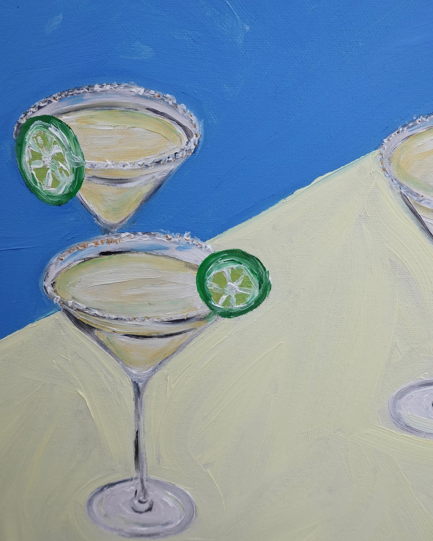 Três margaritas Painting