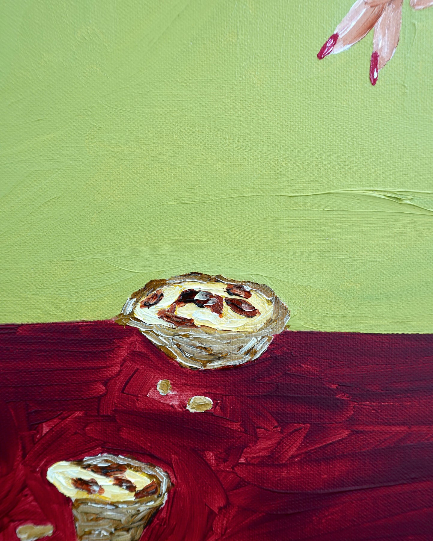 Sharing pastéis de nata Painting