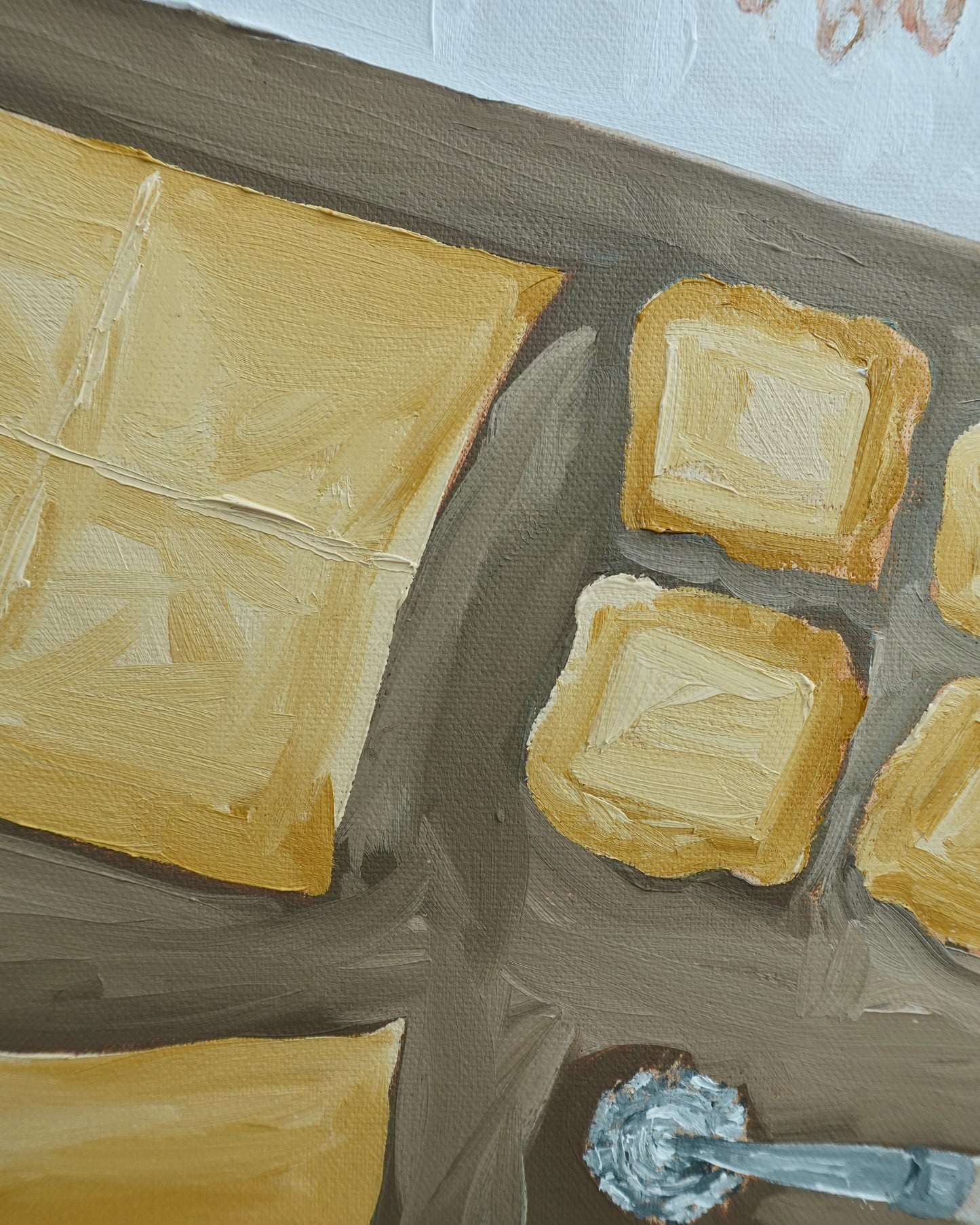 Making ravioli and sippin’ wine Painting