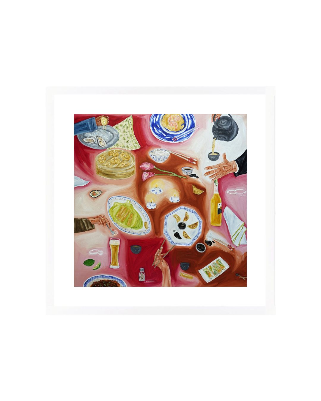 Sharing a meal Fine Art Print