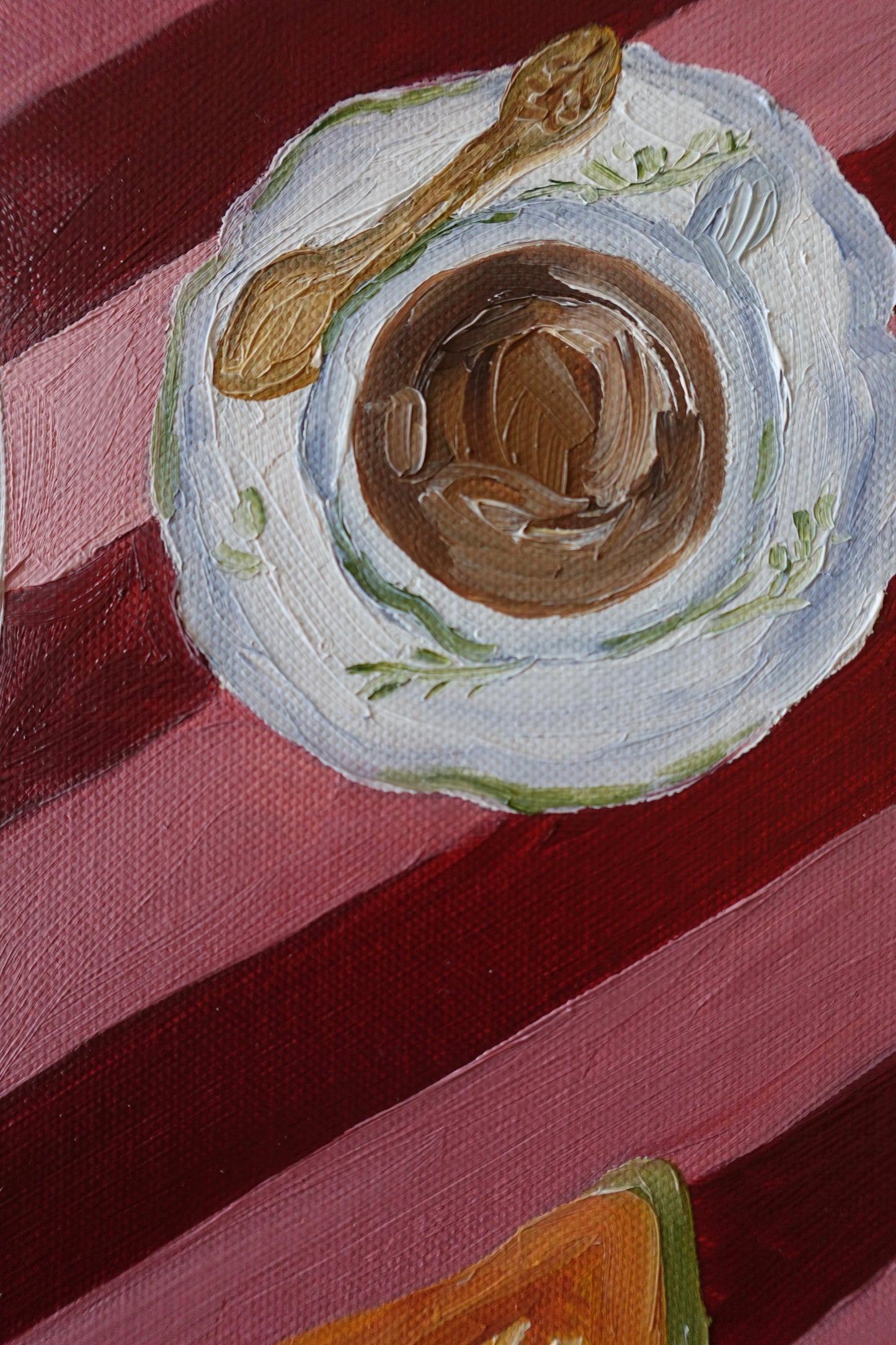 Papaia e panquecas Painting