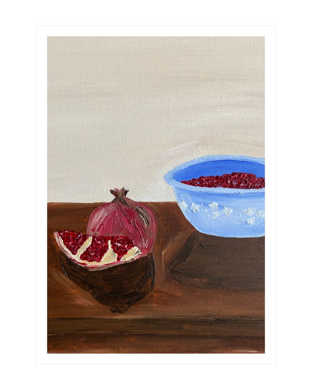 Romã descascada Fine Art Print